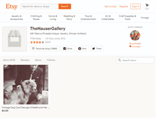 Tablet Screenshot of hausergallery.com